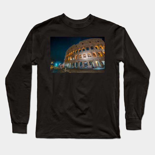Colosseum (Coliseum) in Rome, Italy Long Sleeve T-Shirt by mitzobs